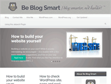 Tablet Screenshot of beblogsmart.com
